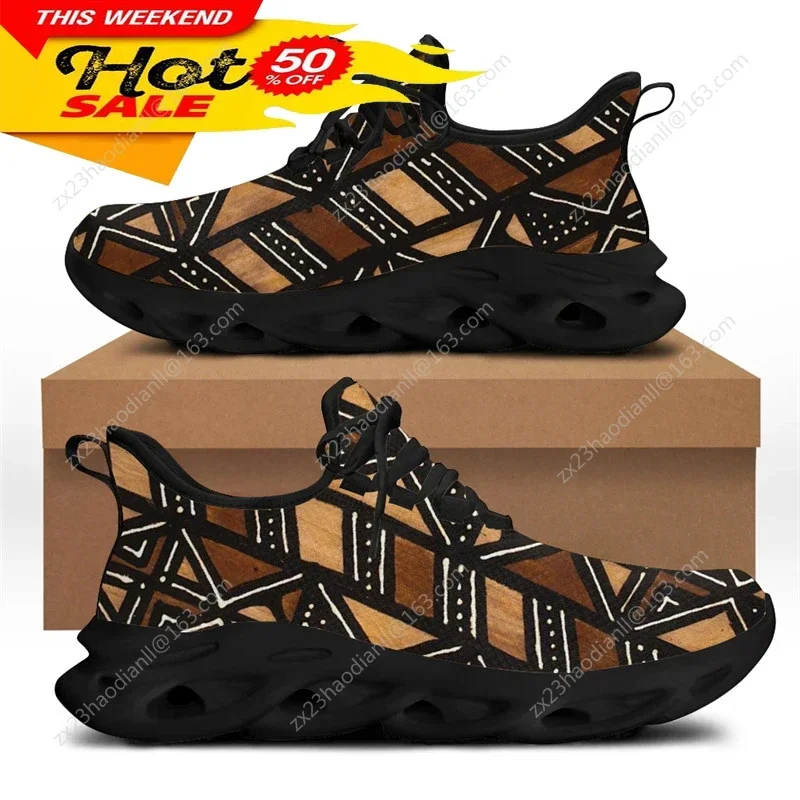 Women Shoes Sneakers - Męskie sneakersy z afrykańskim etnicznym wzorem