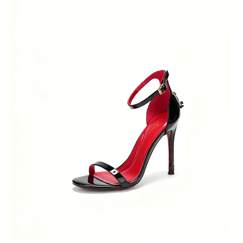 Women'S Shoes Red Bottoms - Letnie nowe sandały z lakierowanym skórzanym