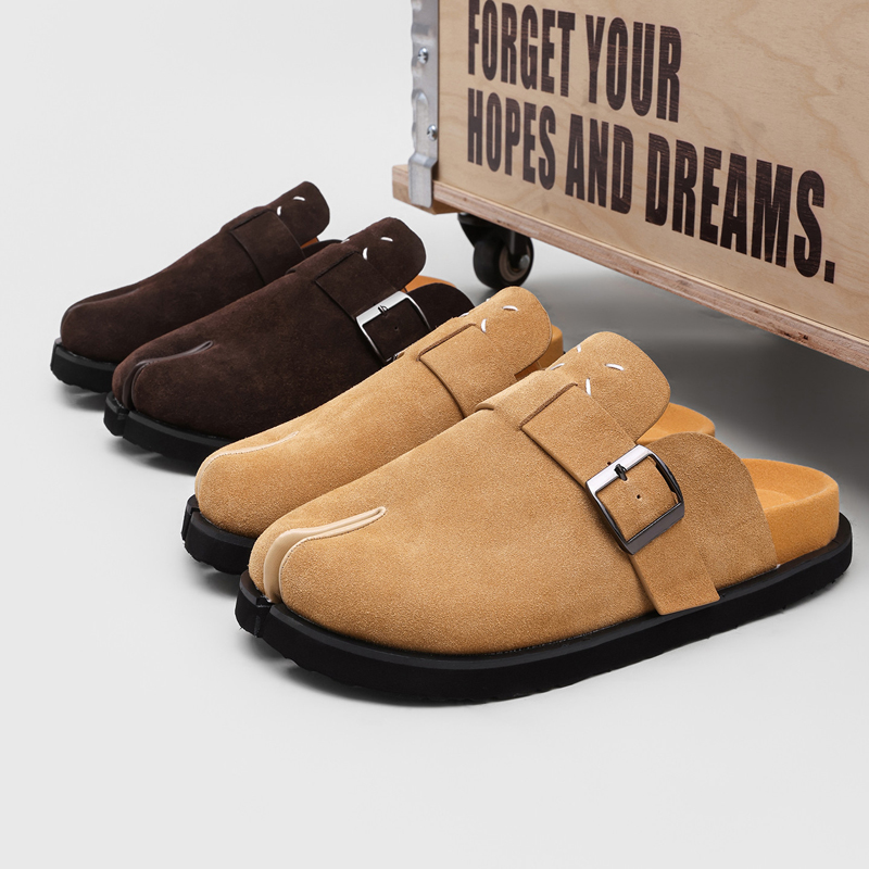 Slip On Mule Flat - Nowe modne męskie klapki z dzielonym