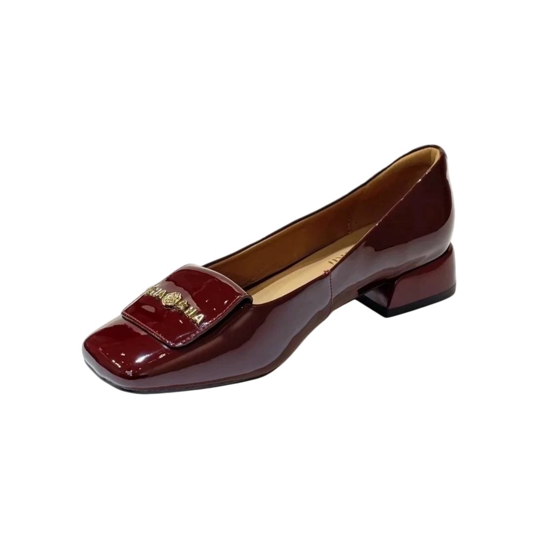 Women'S Shoes Wide Width - Damskie retro czółenka z kwadratowym noskiem,
