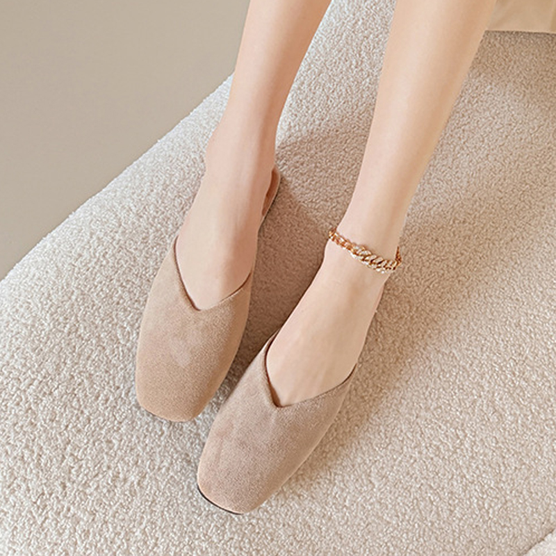 Slip On Mule Flat - Klapki domowe na platformie, damskie mule,