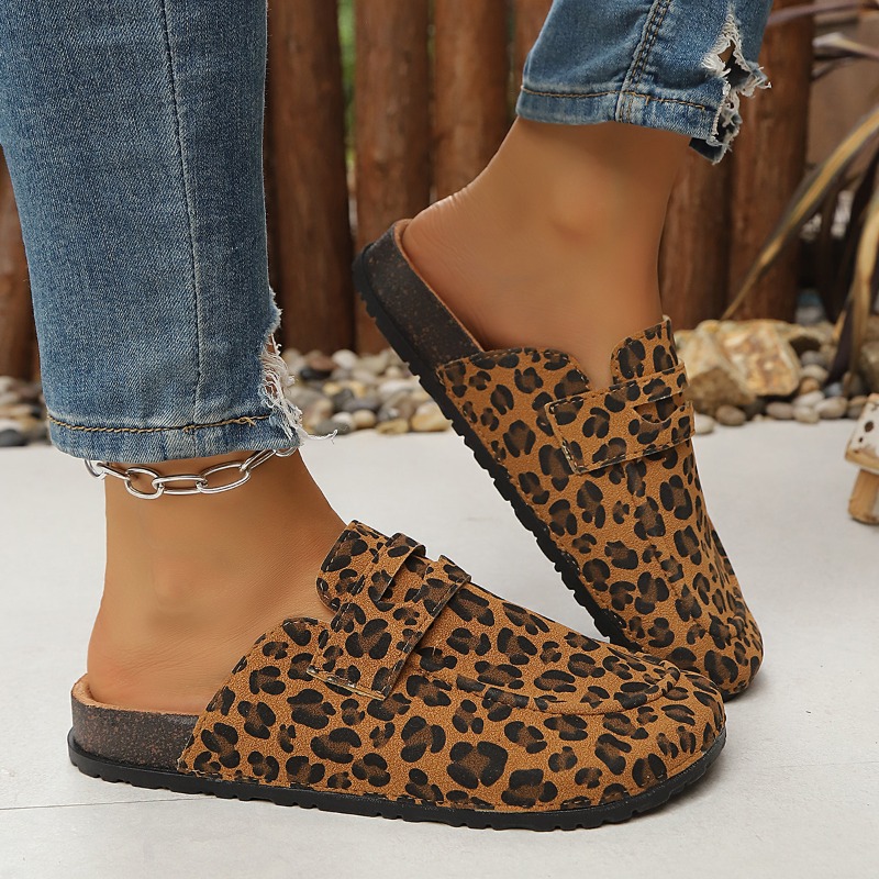 Damskie klapki z panterkowym w – Slip On Mule Flat recenzja i cena