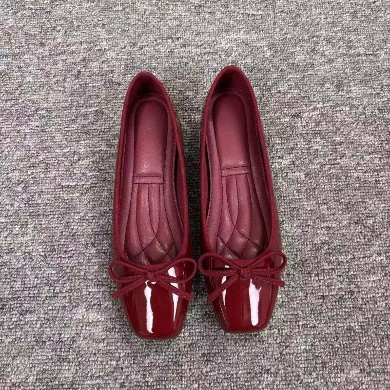 Damskie baleriny z kwadratowym – Women Shoes Formal recenzja i cena