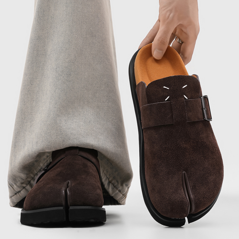 Nowe modne męskie klapki z dzi – Slip On Mule Flat recenzja i cena