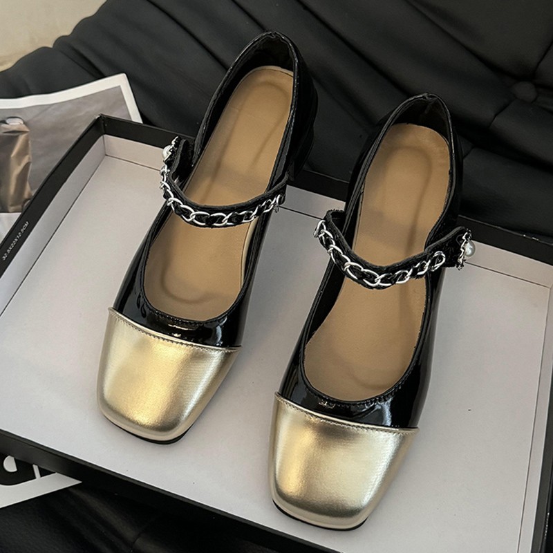 Klapki na grubym obcasie z per – Women Shoes Formal recenzja i cena