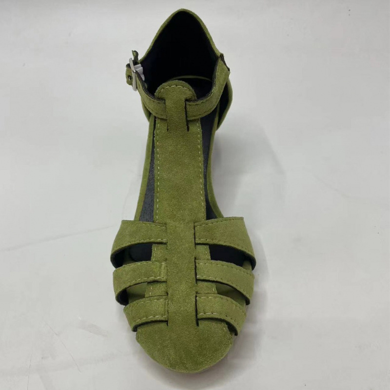 Damskie zielone zamszowe sanda – Women Shoes Formal recenzja i cena