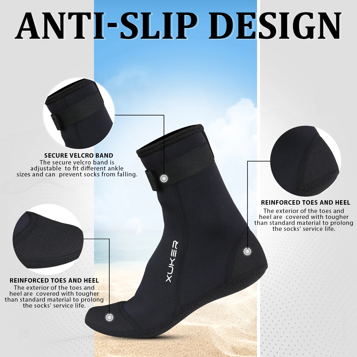 Męskie damskie 3mm skarpetki n – Women'S Shoes Neuropathy recenzja i cena