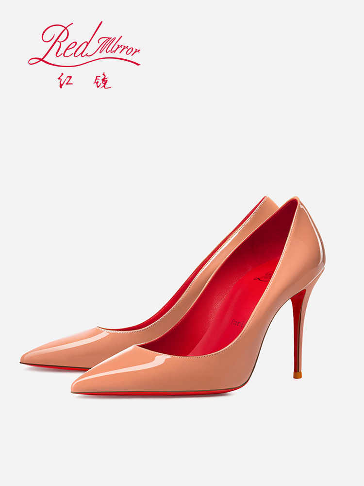 Nagi kolor Wysokie obcasy Czer – Women'S Shoes Red Bottoms recenzja i cena